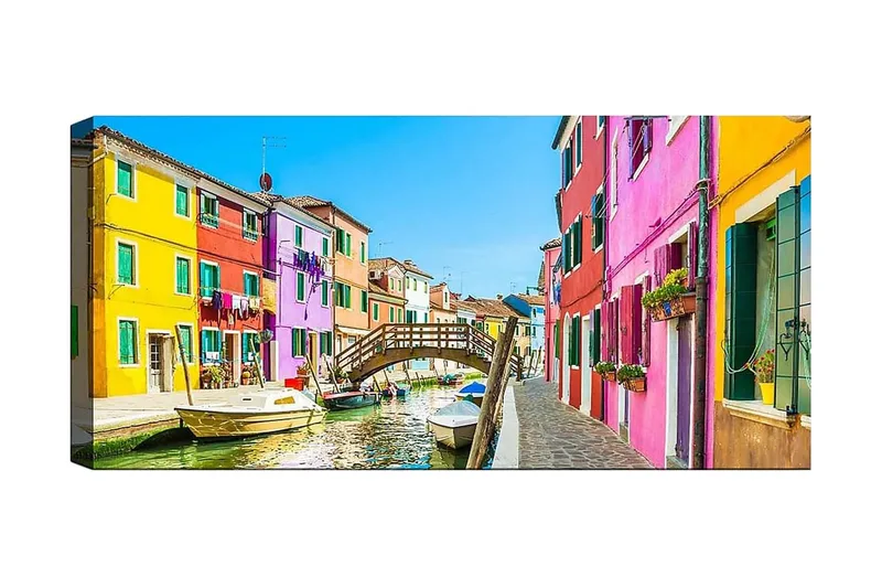 Canvastavla YTY Buildings & Cityscapes Flerfärgad, 120x50 cm