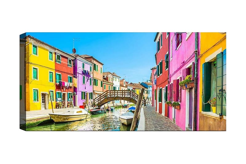 Canvastavla YTY Buildings & Cityscapes Flerfärgad - 120x50 cm - Inredning - Tavlor & posters - Canvastavla