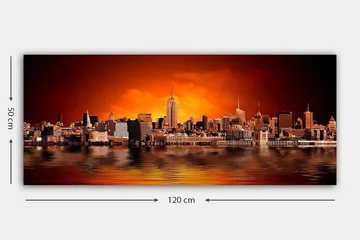 Canvastavla YTY Buildings & Cityscapes Flerfärgad - 120x50 cm - Inredning - Tavlor & posters - Canvastavla