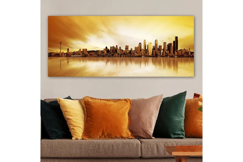 Canvastavla YTY Buildings & Cityscapes Flerfärgad - 120x50 cm - Inredning - Tavlor & posters - Canvastavla