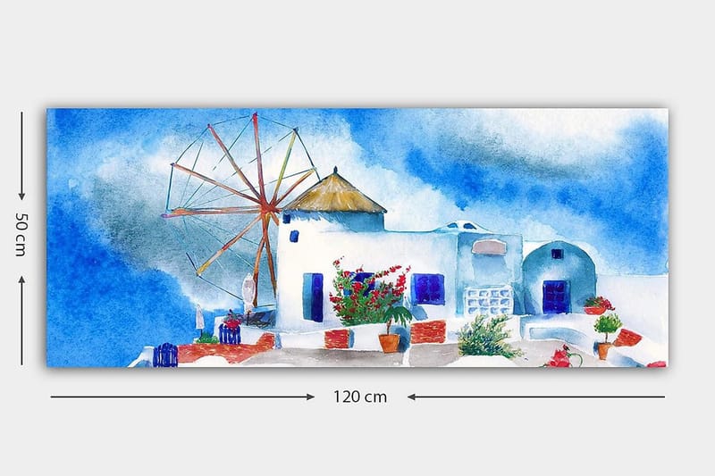 Canvastavla YTY Buildings & Cityscapes Flerfärgad - 120x50 cm - Inredning - Tavlor & posters - Canvastavla