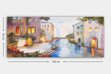 Canvastavla YTY Buildings & Cityscapes Flerfärgad - 120x50 cm - Inredning - Tavlor & posters - Canvastavla