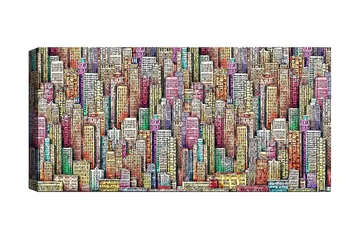 Canvastavla YTY Buildings & Cityscapes Flerfärgad - 120x50 cm - Inredning - Tavlor & posters - Canvastavla