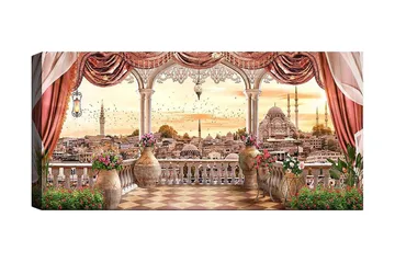 Canvastavla YTY Buildings & Cityscapes Flerfärgad - 120x50 cm - Inredning - Tavlor & posters - Canvastavla