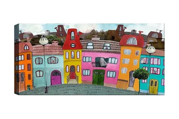 Canvastavla YTY Buildings & Cityscapes Flerfärgad - 120x50 cm - Inredning - Tavlor & posters - Canvastavla