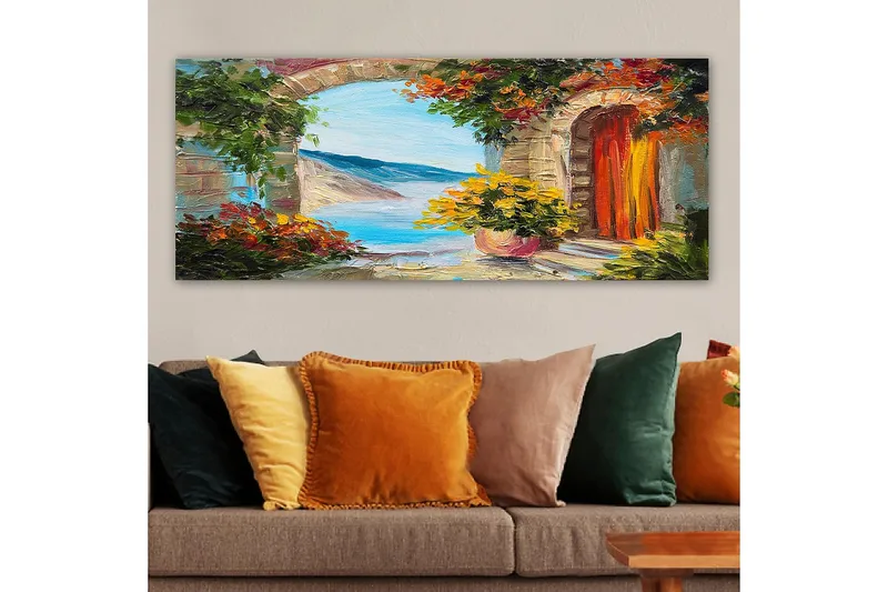 Canvastavla YTY Buildings & Cityscapes Flerfärgad - 120x50 cm - Inredning - Tavlor & posters - Canvastavla