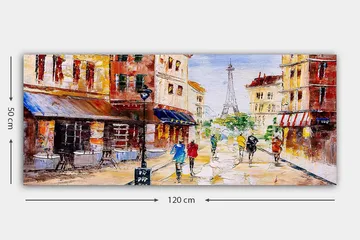 Canvastavla YTY Buildings & Cityscapes Flerfärgad - 120x50 cm - Inredning - Tavlor & posters - Canvastavla