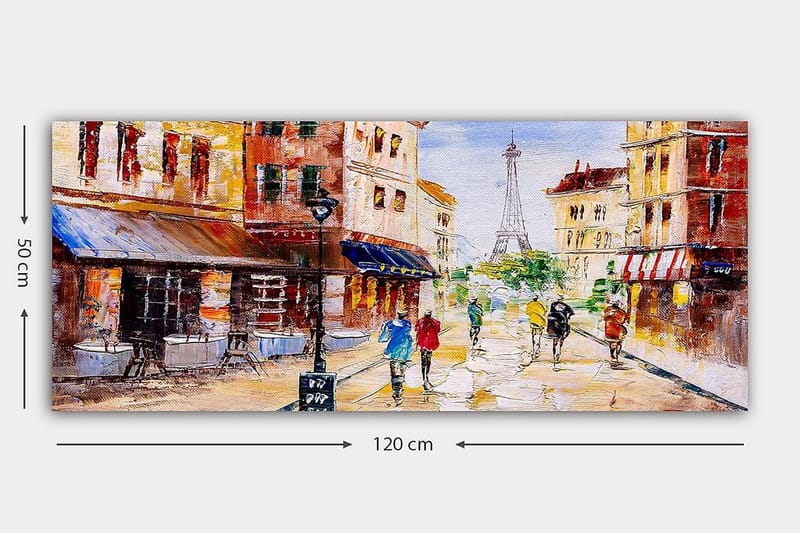 Canvastavla YTY Buildings & Cityscapes Flerfärgad - 120x50 cm - Inredning - Tavlor & posters - Canvastavla