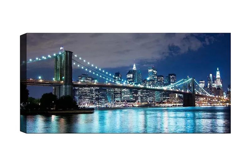 Canvastavla YTY Cities & Countries Flerfärgad, 120x50 cm