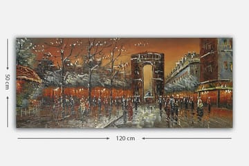 Canvastavla YTY Cities & Countries Flerfärgad - 120x50 cm - Inredning - Tavlor & posters - Canvastavla