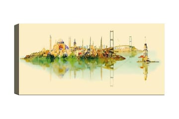 Canvastavla YTY Cities & Countries Flerfärgad - 120x50 cm - Inredning - Tavlor & posters - Canvastavla