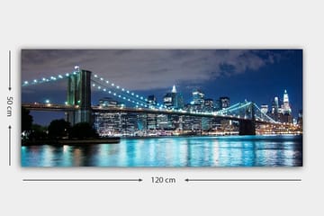 Canvastavla YTY Cities & Countries Flerfärgad - 120x50 cm - Inredning - Tavlor & posters - Canvastavla