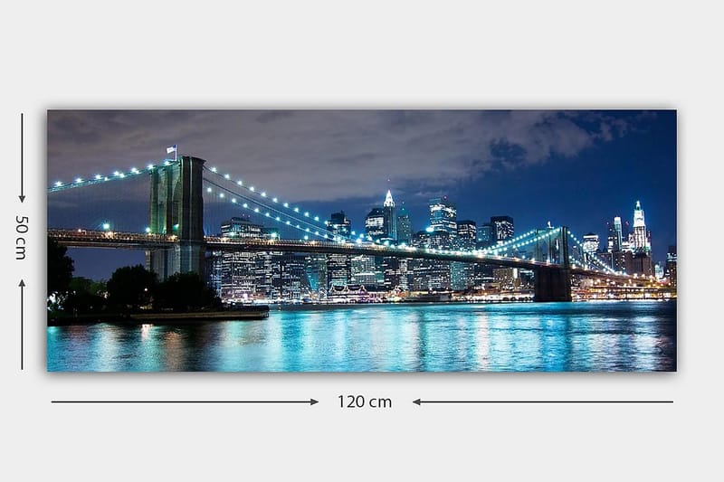 Canvastavla YTY Cities & Countries Flerfärgad - 120x50 cm - Inredning - Tavlor & posters - Canvastavla