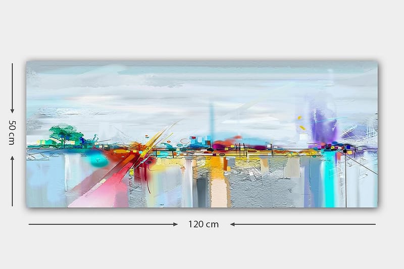 Canvastavla YTY Cities & Countries Flerfärgad - 120x50 cm - Inredning - Tavlor & posters - Canvastavla