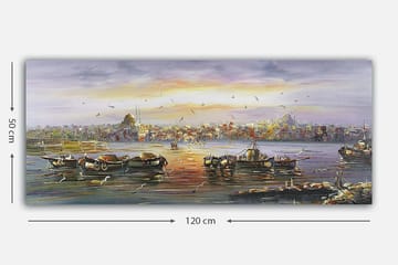 Canvastavla YTY Cities & Countries Flerfärgad - 120x50 cm - Inredning - Tavlor & posters - Canvastavla