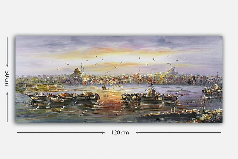 Canvastavla YTY Cities & Countries Flerfärgad - 120x50 cm - Inredning - Tavlor & posters - Canvastavla
