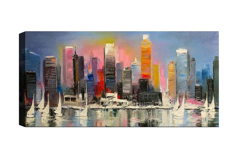 Canvastavla YTY Cities & Countries Flerfärgad - 120x50 cm - Inredning - Tavlor & posters - Canvastavla