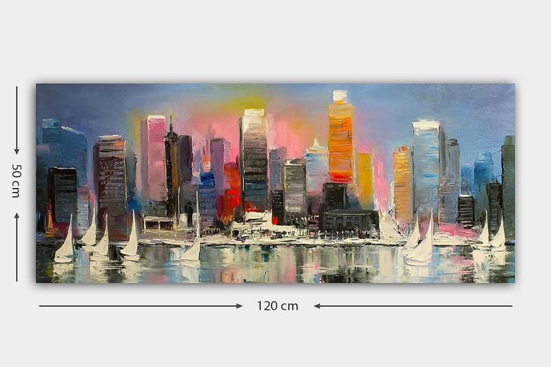 Canvastavla YTY Cities & Countries Flerfärgad - 120x50 cm - Inredning - Tavlor & posters - Canvastavla