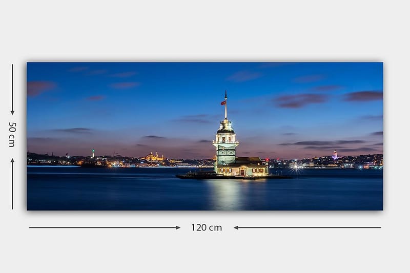Canvastavla YTY Cities & Countries Flerfärgad - 120x50 cm - Inredning - Tavlor & posters - Canvastavla