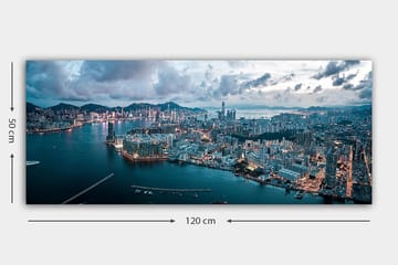 Canvastavla YTY Cities & Countries Flerfärgad - 120x50 cm - Inredning - Tavlor & posters - Canvastavla