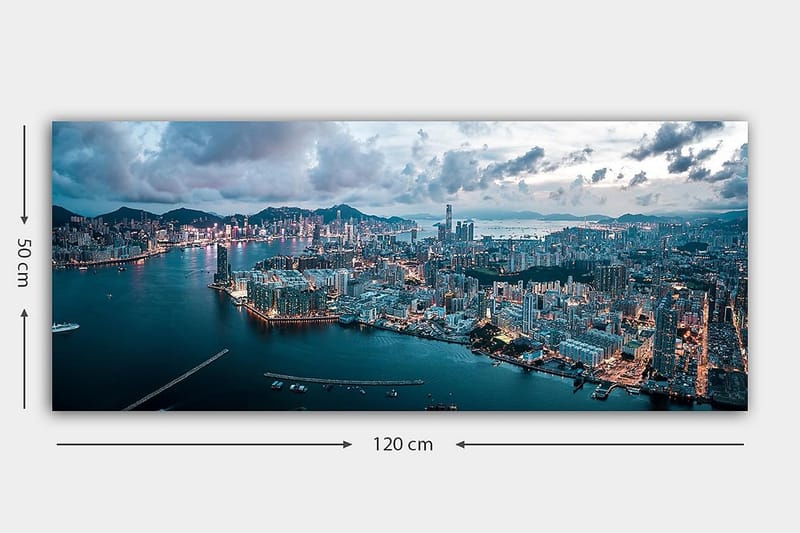 Canvastavla YTY Cities & Countries Flerfärgad - 120x50 cm - Inredning - Tavlor & posters - Canvastavla