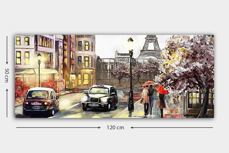Canvastavla YTY Cities & Countries Flerfärgad - 120x50 cm - Inredning - Tavlor & posters - Canvastavla