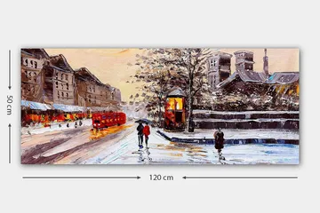 Canvastavla YTY Cities & Countries Flerfärgad - 120x50 cm - Inredning - Tavlor & posters - Canvastavla