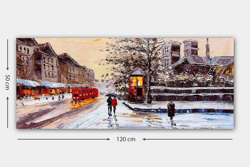 Canvastavla YTY Cities & Countries Flerfärgad - 120x50 cm - Inredning - Tavlor & posters - Canvastavla