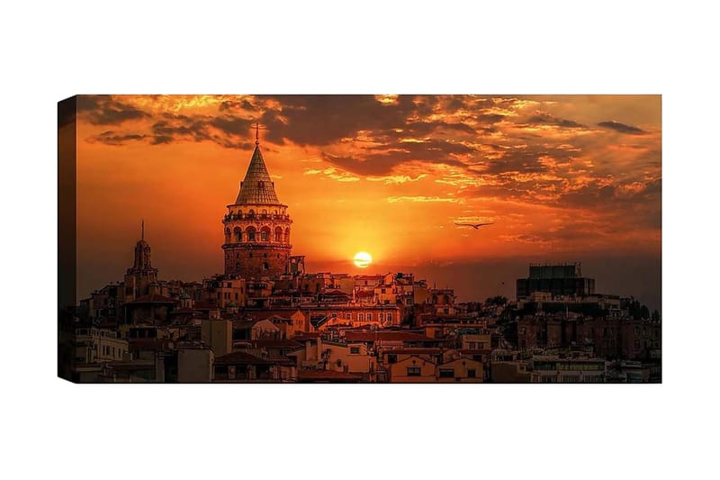 Canvastavla YTY Cities & Countries Flerfärgad, 120x50 cm