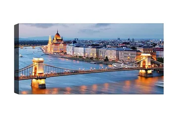 Canvastavla YTY Cities & Countries Flerfärgad - 120x50 cm - Inredning - Tavlor & posters - Canvastavla