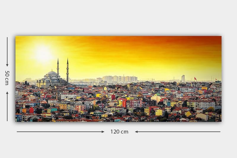 Canvastavla YTY Cities & Countries Flerfärgad - 120x50 cm - Inredning - Tavlor & posters - Canvastavla
