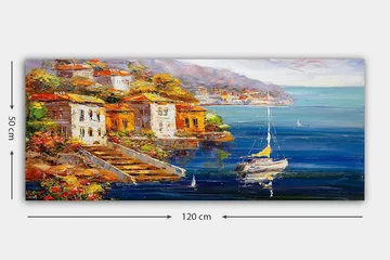 Canvastavla YTY Cities & Countries Flerfärgad - 120x50 cm - Inredning - Tavlor & posters - Canvastavla