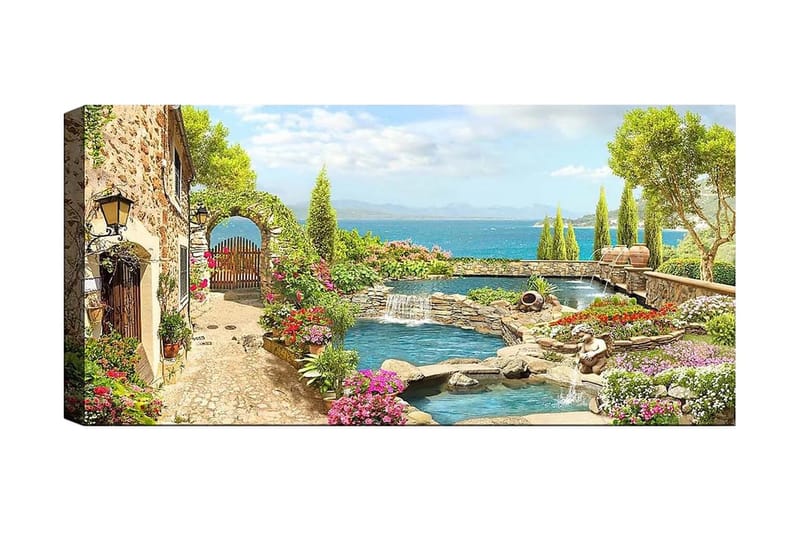 Canvastavla YTY Cities & Countries Flerfärgad, 120x50 cm