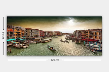 Canvastavla YTY Cities & Countries Flerfärgad - 120x50 cm - Inredning - Tavlor & posters - Canvastavla