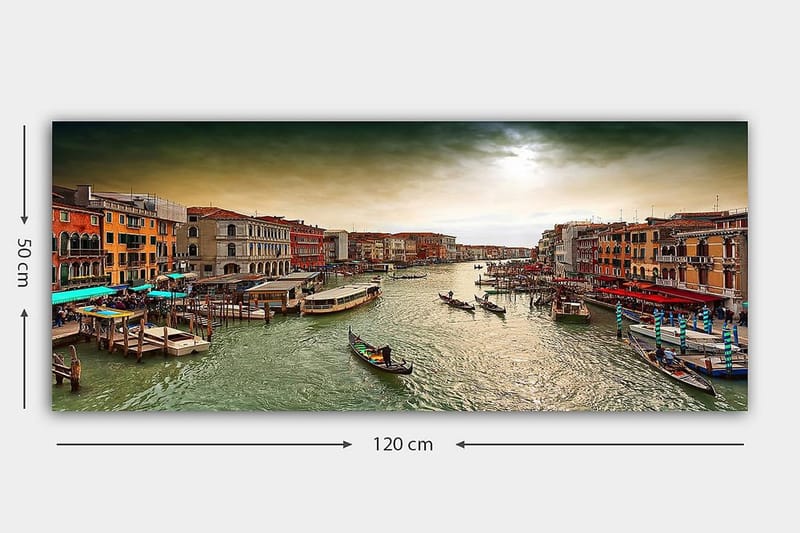 Canvastavla YTY Cities & Countries Flerfärgad - 120x50 cm - Inredning - Tavlor & posters - Canvastavla