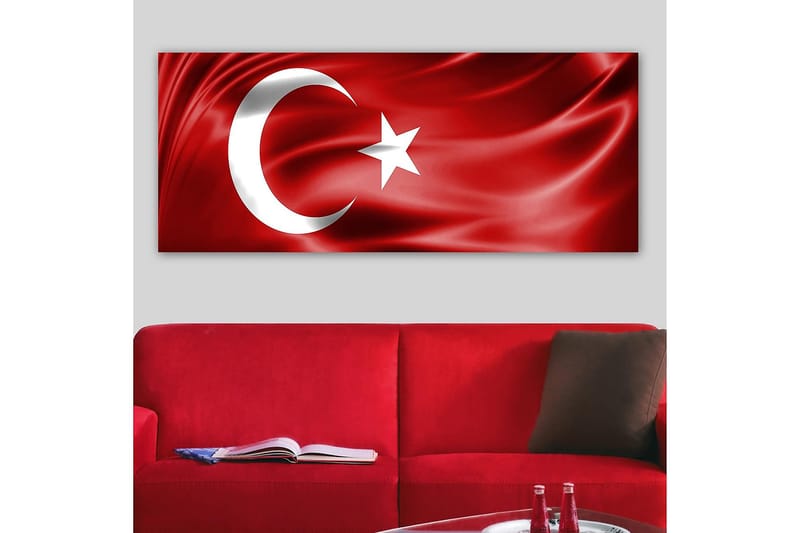 Canvastavla YTY Flag Flerfärgad - 120x50 cm - Inredning - Tavlor & posters - Canvastavla