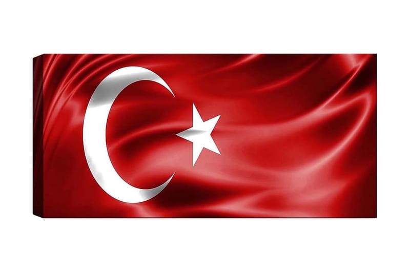 Canvastavla YTY Flag Flerfärgad - 120x50 cm - Inredning - Tavlor & posters - Canvastavla