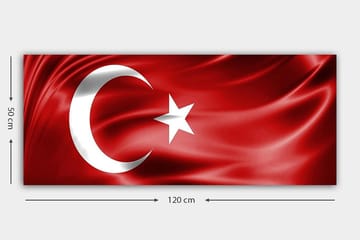 Canvastavla YTY Flag Flerfärgad - 120x50 cm - Inredning - Tavlor & posters - Canvastavla