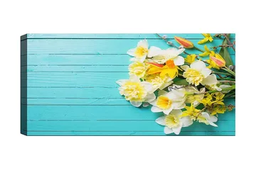 Canvastavla YTY Floral & Botanical Flerfärgad - 120x50 cm - Inredning - Tavlor & posters - Canvastavla