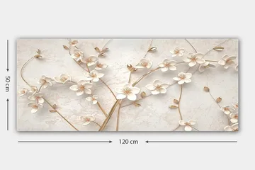 Canvastavla YTY Floral & Botanical Flerfärgad - 120x50 cm - Inredning - Tavlor & posters - Canvastavla
