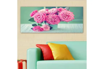 Canvastavla YTY Floral & Botanical Flerfärgad - 120x50 cm - Inredning - Tavlor & posters - Canvastavla