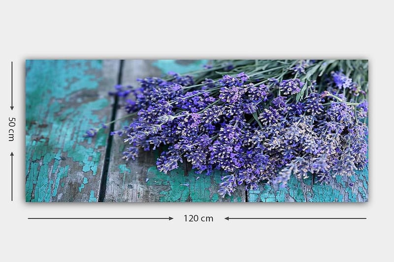 Canvastavla YTY Floral & Botanical Flerfärgad - 120x50 cm - Inredning - Tavlor & posters - Canvastavla