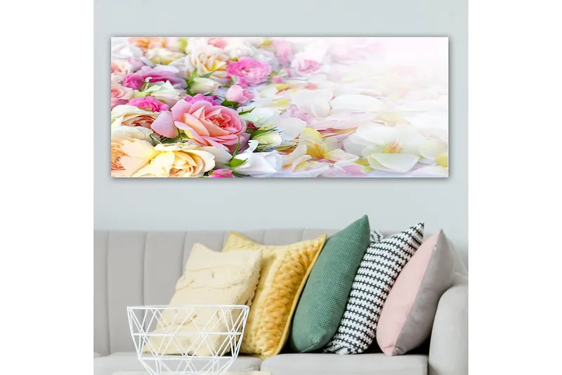 Canvastavla YTY Floral & Botanical Flerfärgad - 120x50 cm - Inredning - Tavlor & posters - Canvastavla