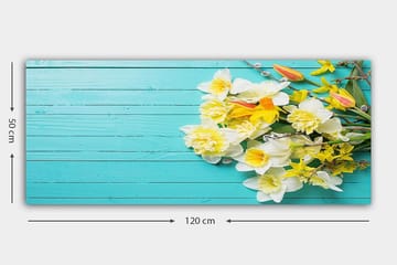 Canvastavla YTY Floral & Botanical Flerfärgad - 120x50 cm - Inredning - Tavlor & posters - Canvastavla