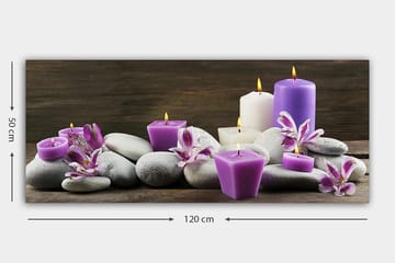 Canvastavla YTY Floral & Botanical Flerfärgad - 120x50 cm - Inredning - Tavlor & posters - Canvastavla