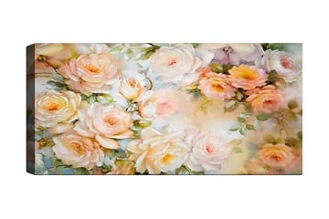 Canvastavla YTY Floral & Botanical Flerfärgad - 120x50 cm - Inredning - Tavlor & posters - Canvastavla