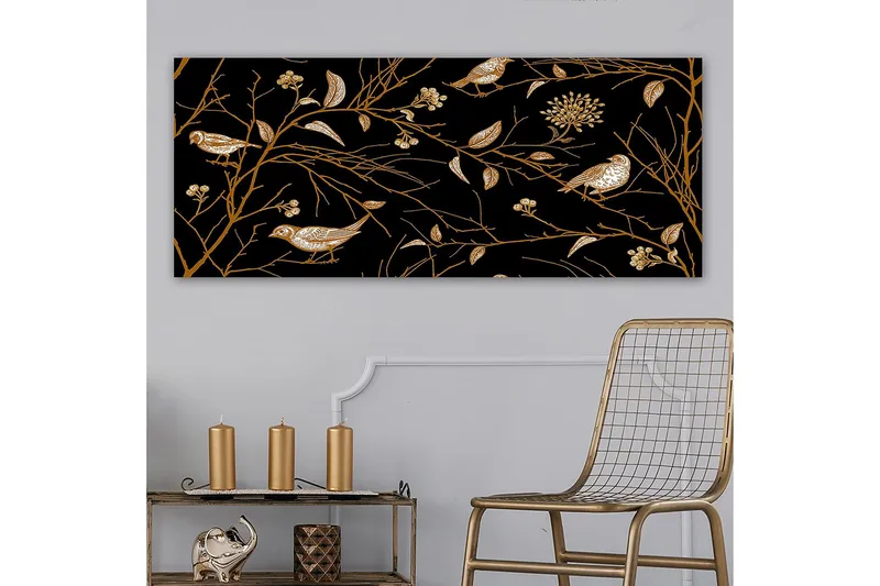 Canvastavla YTY Floral & Botanical Flerfärgad - 120x50 cm - Inredning - Tavlor & posters - Canvastavla