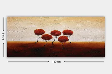 Canvastavla YTY Floral & Botanical Flerfärgad - 120x50 cm - Inredning - Tavlor & posters - Canvastavla