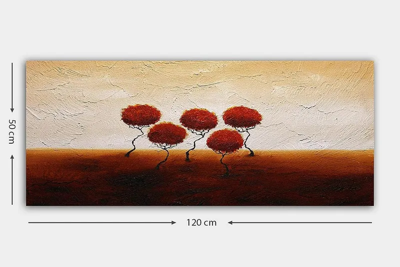 Canvastavla YTY Floral & Botanical Flerfärgad - 120x50 cm - Inredning - Tavlor & posters - Canvastavla