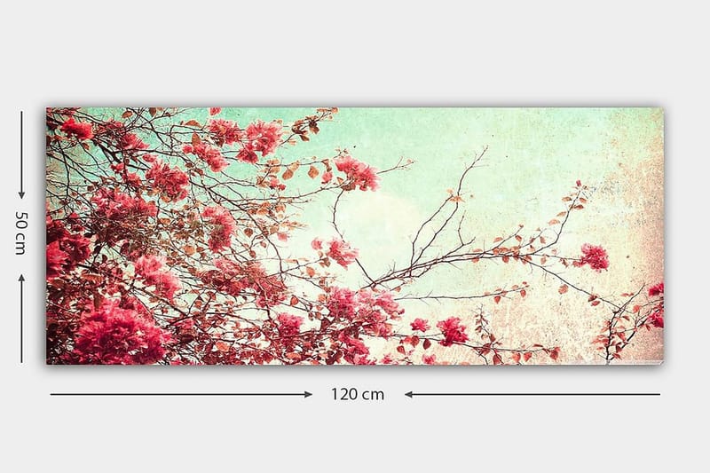 Canvastavla YTY Floral & Botanical Flerfärgad - 120x50 cm - Inredning - Tavlor & posters - Canvastavla